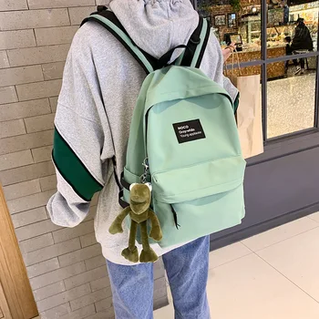 

Spring New Style School Bag Korean-style Versatile Students Backpack Large Capacity Outdoor Canvas Bag Fashion