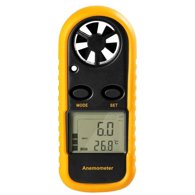 

Gm816 Digital Handheld Anemometer, Pocket Digital Anemometer With Lcd Display For Measuring Wind Speed, Temperature And Wind Chi