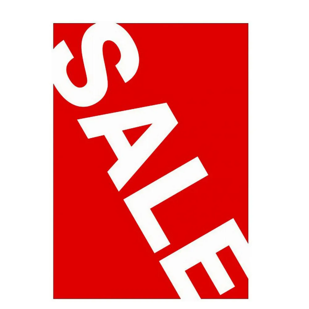 SALE Angled Sign Cards A6 Price Tag Paper Supermarket Store Ceiling Shelf Desk Counter Table Top Banner |