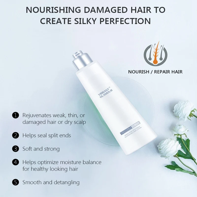 

Amino Acid Crocodile Nourishing Hair Lotion For Smooth And Straighten Repair damage Split dull-colored Care Products