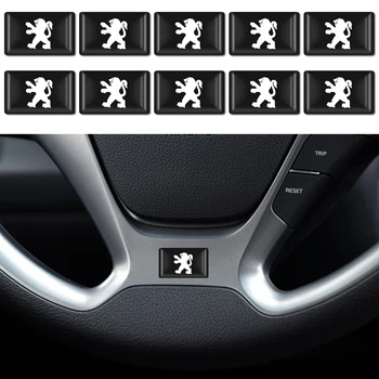 

3D Car Styling Decorative Epoxy Resin Emblem Badge Sticker Decals For Peugeot 206 207 208 307 308 406 407 508 2008 Accessories