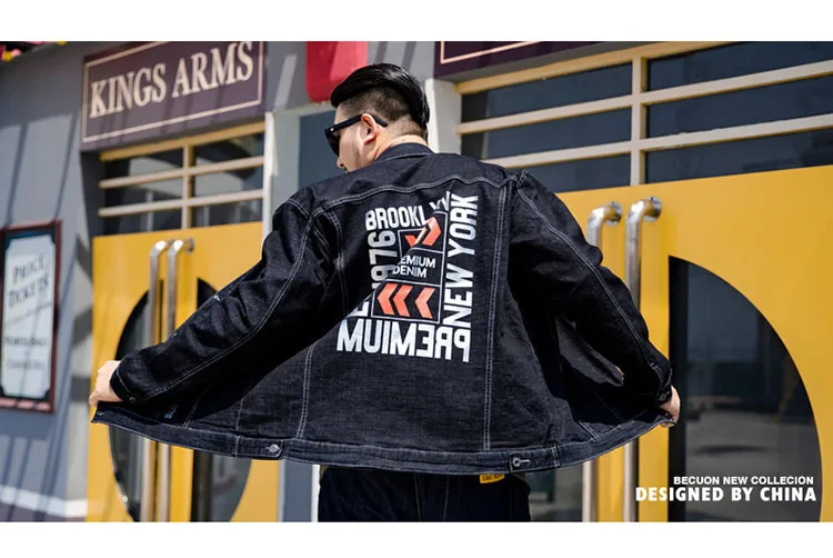 5XL для мужчин зима плюс бархат утолщаются теплое пальто хлопок черные джинсы куртки модные буквы печатный рисунок джинсовая Теплая Флисовая Куртка хип-хоп