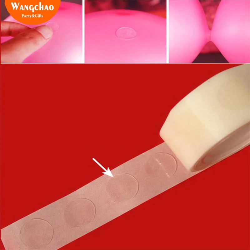 

Balloon Glue Dot Point Double-faced Removable Sticker Tape Roller Happy Birthday Wedding Party Christmas New Year Decoration