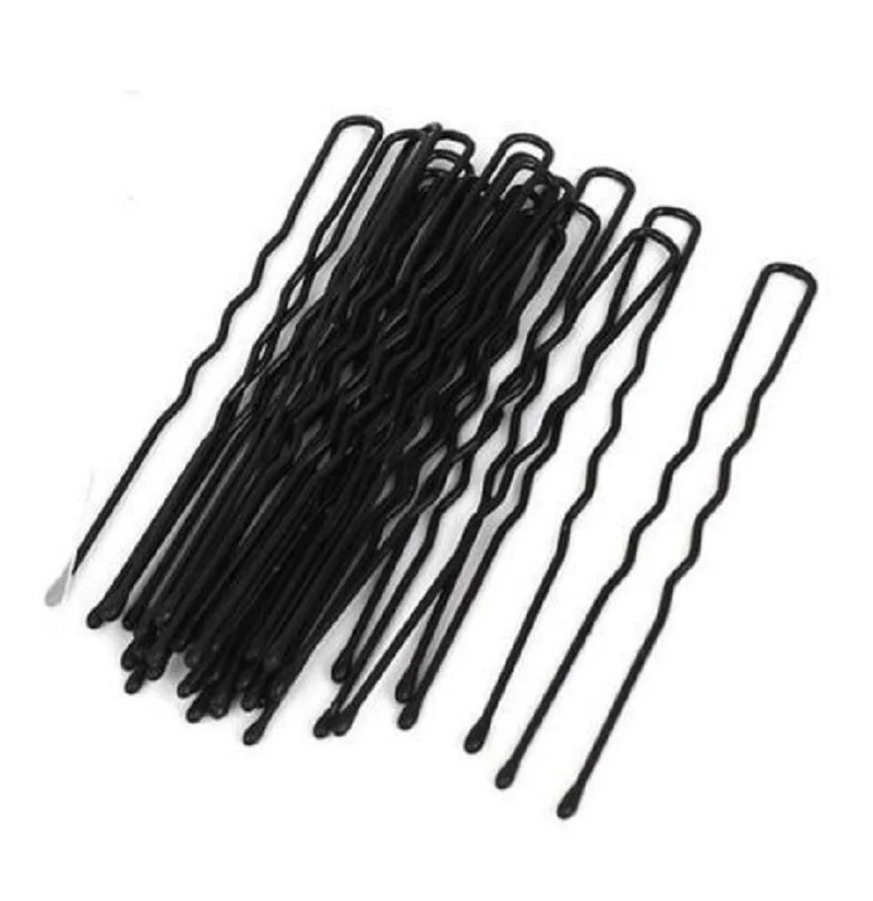 50PCS New Arrival Lot U Shape Rhinestone Hair Clips Updo Tool Hairpins Bobby Pin Barrette Salon Grip Clip For Women Lady Girl