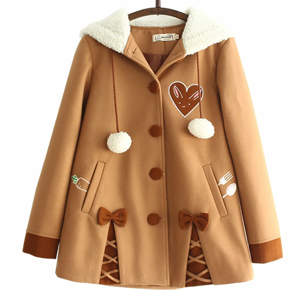 Kawaii Bunny Biscuit Harajuku Coat - Special Edition