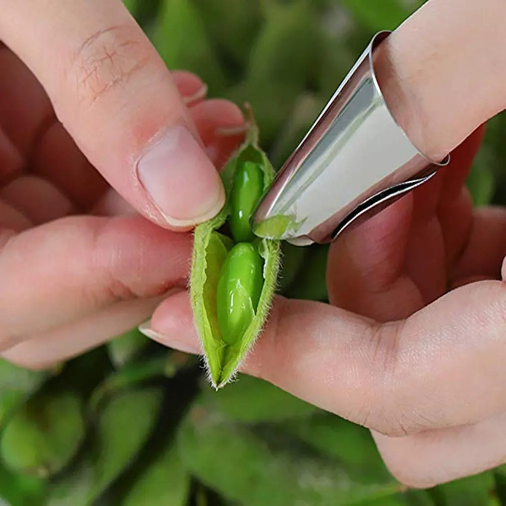 

Stainless Steel Beans Peeling Finger Protection Adjustable Beans Nut Cutter Peeler Fruits Vegetable Accessories