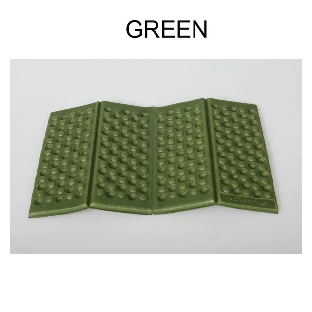 MENFLY Picnic Camping Mat Beach Moisture-Proof Foldable XPE Cushion Hiking  Portable Small Mats Egg Trough Waterproof Pad Green