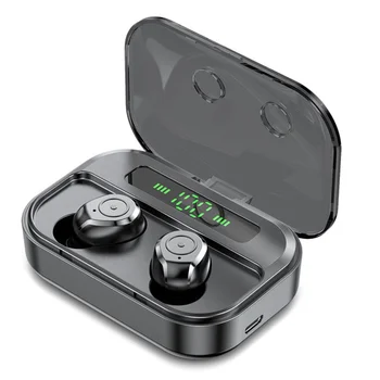 

NEWEST TWS Bluetooth 5.0 Earphones Intelligent Touch Control Smart Connect Headphone LED Power Display Headsets IPX7 waterproof