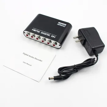 

WIISTAR 5.1 Inch Audio Decoder SPDIF Coaxial RCA DTS AC3 Digitale 5.1 Versterker Supports Multiple Input Interfaces