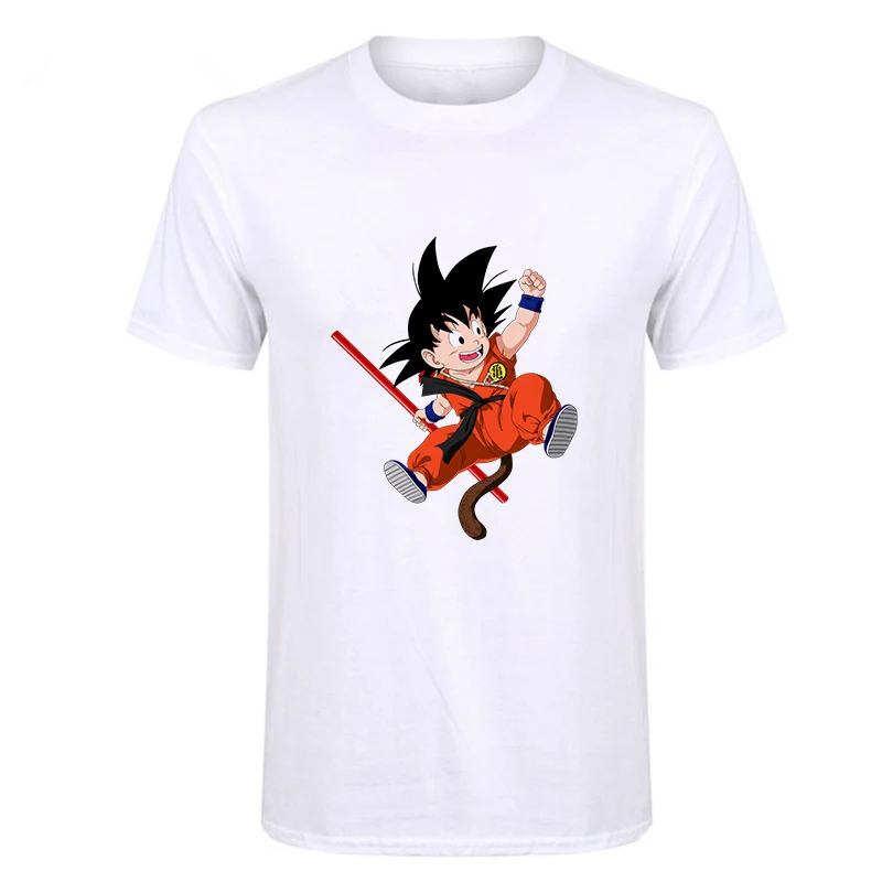 Эффектная Мужская футболка с Драконий жемчуг Z Goku, Высококачественная Спортивная модная повседневная брендовая одежда Harajuku, забавные объемные футболки с аниме