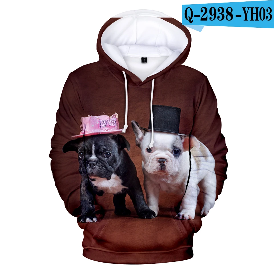 3D Hoodies Специальное предложение, детская брендовая одежда с капюшоном французского толстовки "Бульдог" детское праздничное платье высокого качественная толстовка с капюшоном Собака Французский свитшоты с принтом "Бульдог" Костюмы - Цвет: 3D Hoodies