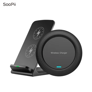 

SooPii 2-Pack Wireless Charger,10W Max Qi-certified Fast Charging Stand & Pad for iPhone 11/11Pro/11Pro Max/XS Max/X and Galaxy