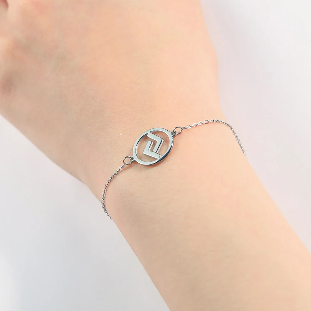 Stainless Steel Nordic Letter Bracelet Amulet 24 Odin Runes Futhark Futhorc Charm for Women charm bracelet stainless steel bracelet