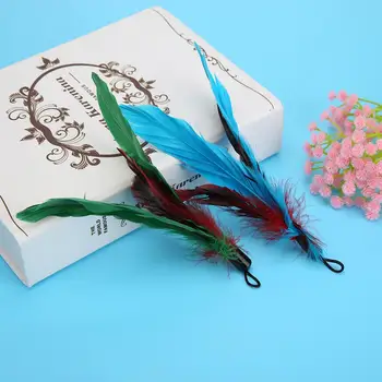 

5pcs/Lot DIY Cat Teasing Wand Rod Replacement Heads Colorful Feathers Replacement Head for Pet Cats Interactive Playthings