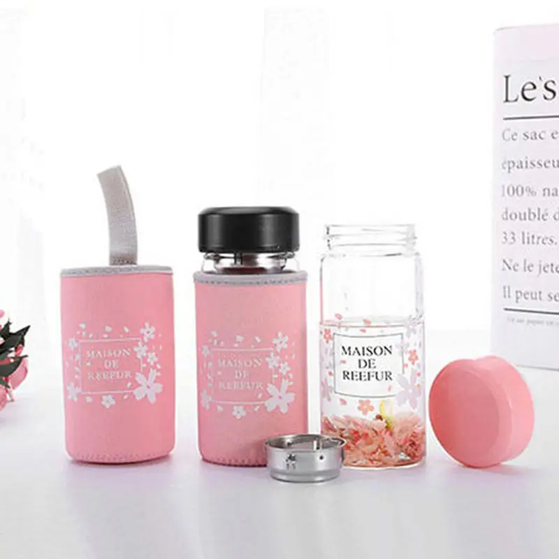 High Temperature Resistant Glass Cup Anti-scalding Cup Set Tea Strainer Hand Glass Water Cup Crystal Water Bottle Milk Bottle