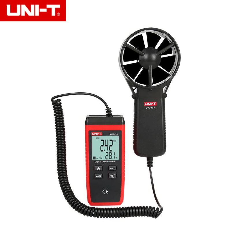 UNI T UT363S измеритель скорости ветра карманные анемометры скорость температуры