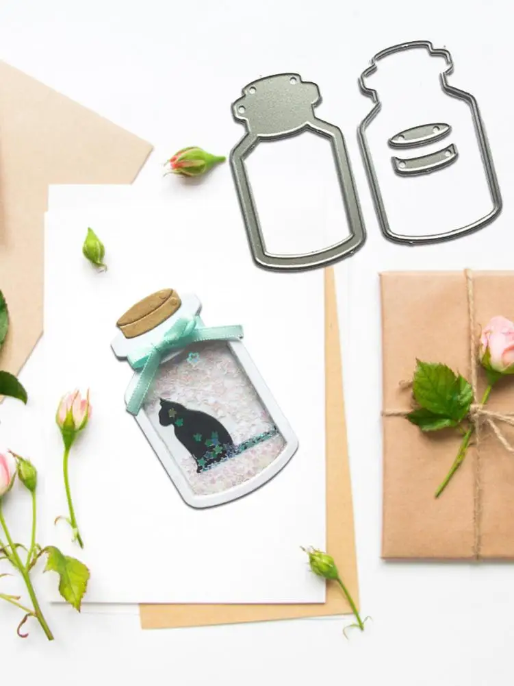 Mini Shake Card Drift Bottle Embossing из углеродистой стали|Вырубные штампы| |