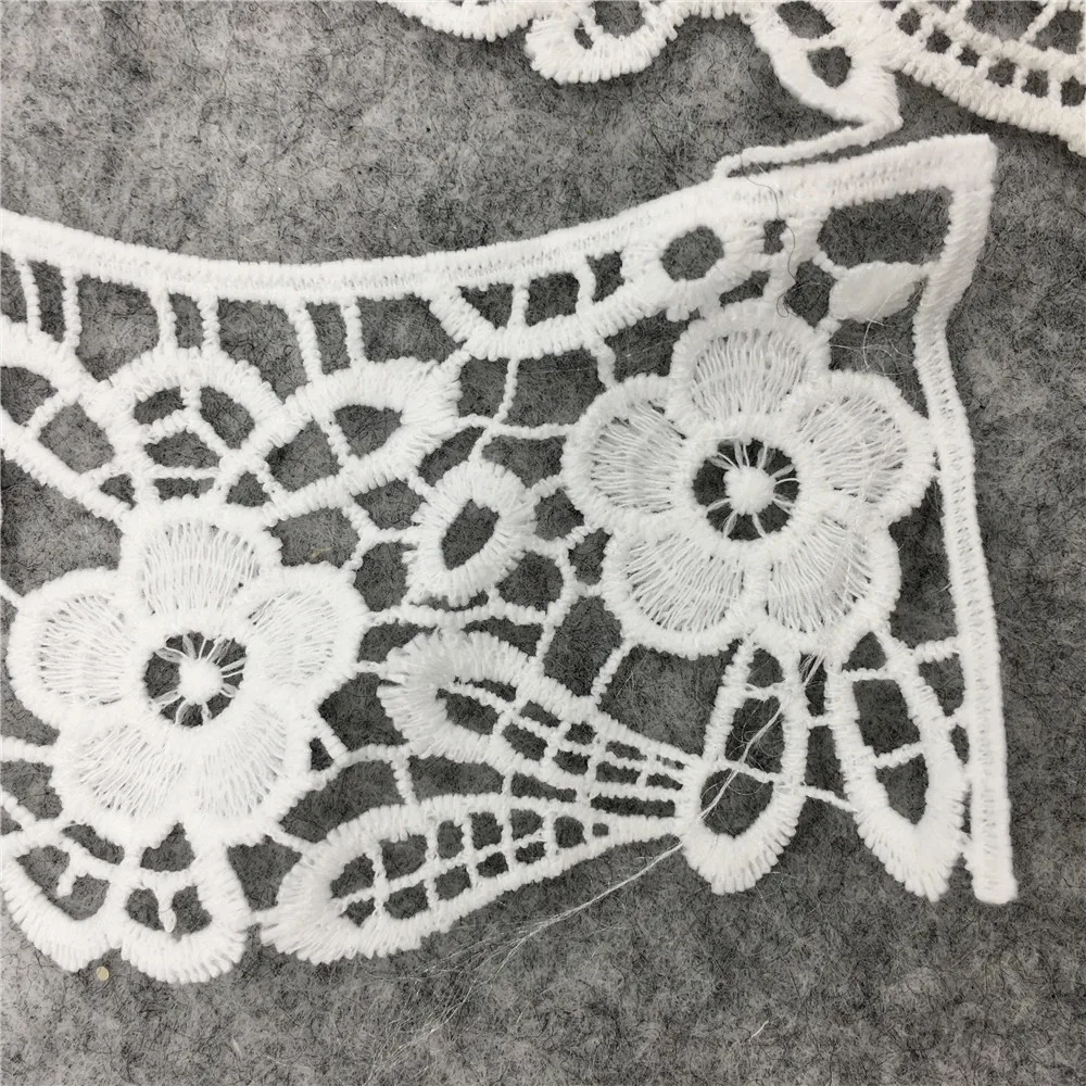 Lace fabric White Laces collar Embroidery milk fiber Craft materials Dresses Application Sewing accessories lace fabric lace garment accessories lace sewing supplies lace sewing accessories lace accessories