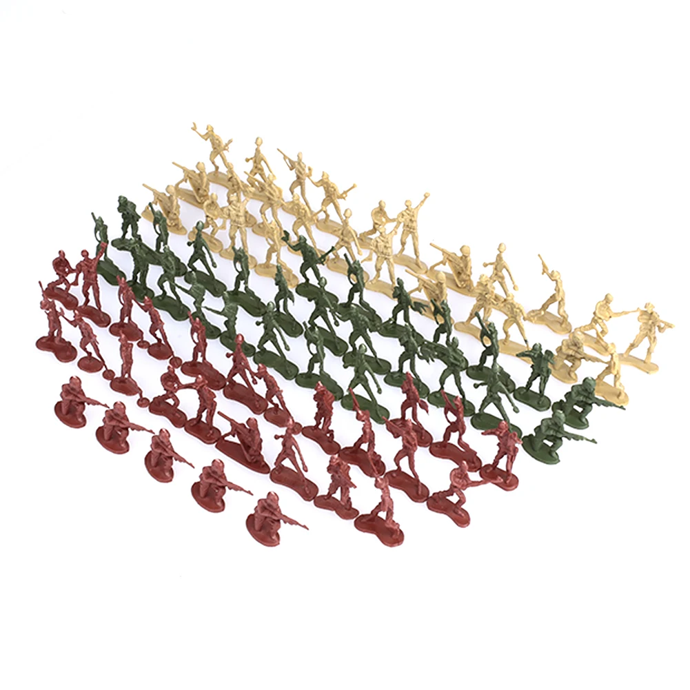 Set Plastic Puppet Soldiers Military Toy Set Diy Kidsroom Funny Collection Decor Small DIY Military Toys Cool