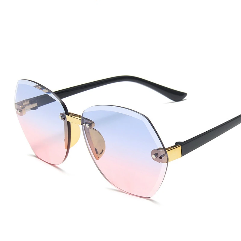 Children Sunglasses Ocean Lens New Rimless Big Sun Glasses For Boys Girls Fashion Brand Designer Unisex Eyewears | Аксессуары для