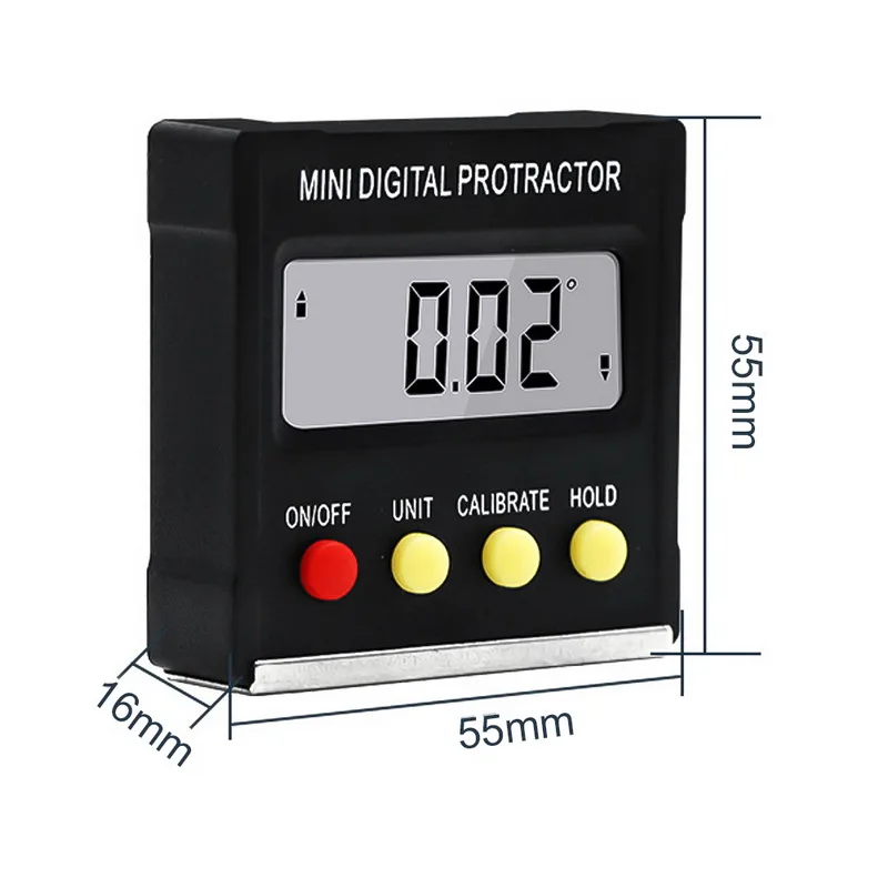  100mm Digital Protractor Angle Finder Electronic Level Box 360 Degree Digital Inclinometer Angle Me