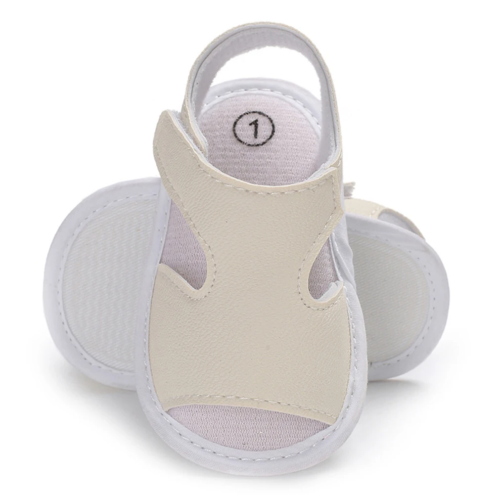 Fashion Summer Baby Boys Sandals Breathable Baby Boys Faux Leather Anti Slip Flat Shoe Prewalker Crib Sandals nEW