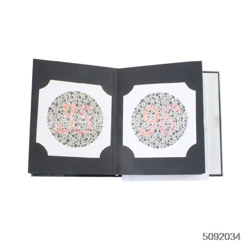 Ishihara Book 38 пластин, оптометрия, Тестовая таблица цветового видения для дефектов цвета