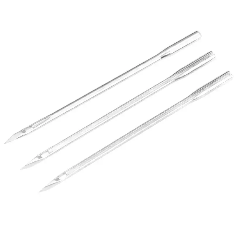 Small straight head 3 шт./компл. Автоматическая блокировка стежка швейная шило алмазные наконечники игл кожи ремесленных инструментов - Цвет: Small straight head