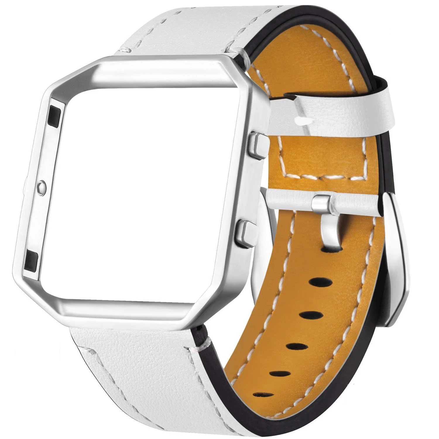 Oulucci настоящий кожаный ремень для fitbit blaze band Черный Сменный ремешок для fitbit blaze band кожаный