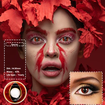

Cat Eye Cosplay Colored Contact lenses Yearly Use Annual Halloween Contact Lens lenti a contatto cosplay for eyes Bio-essence