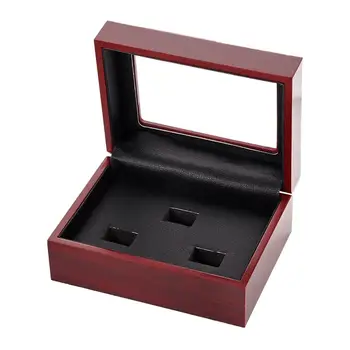 

3/4/5/6 Holes Wooden Ring Storage Box Earrings Ring Jewelry Container Retro Display Show Case Holder Organizer for Gift Present