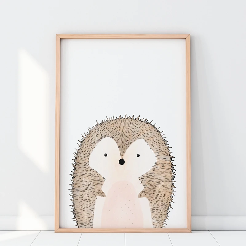 Woodland Inspirational Canvas Painting Kids Room Decoration