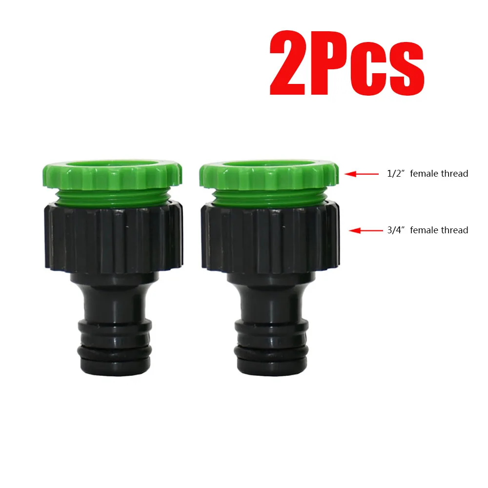 2Pcs Quick Coupling Adapter with 1/4 (ID 4mm) or 3/8'' (8mm) Barbed Connector for Irrigation Garden Watering Gardening Tools garden quick coupling barbed connectors garden hose connector hose connector garden water connector garden hose adapter hose tap adapter tank tap adapter water faucet adapter garden faucet adapter faucet adapter faucet quick connector quick connect valve