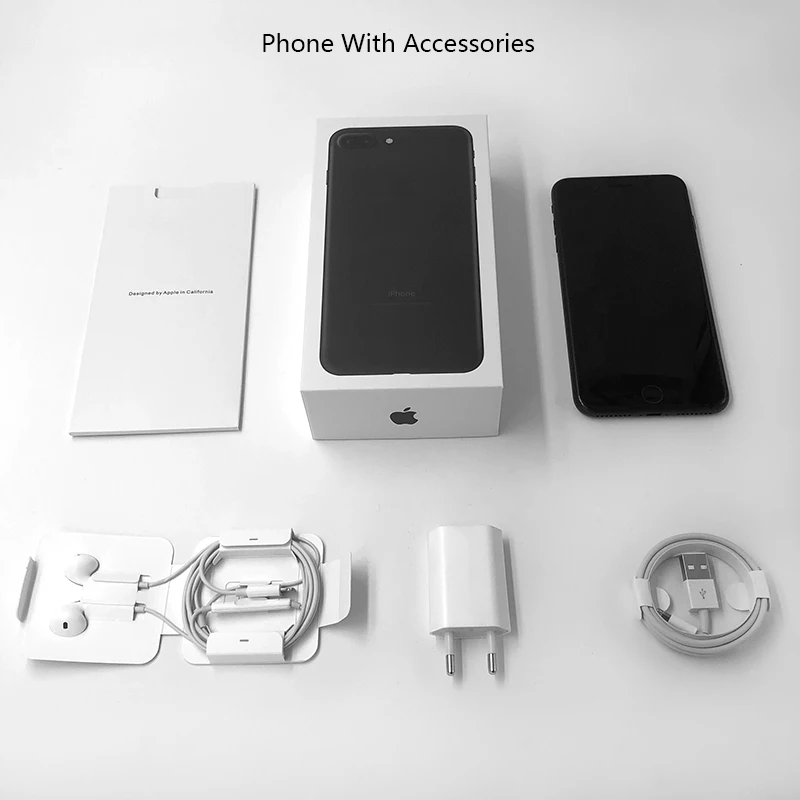 Разблокированный Apple iPhone 7 Plus 7 P 5," 4G LTE 3 ГБ ОЗУ 32/128/256 Гб ПЗУ 12.0MP четырехъядерный сканер отпечатков пальцев IOS мобильный телефон