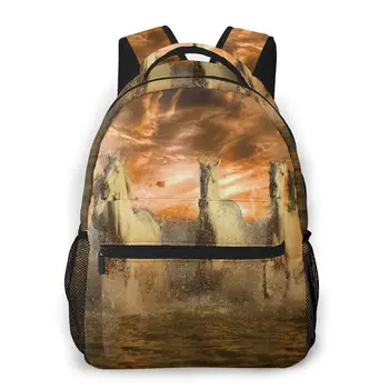 

OLN Women Backpack with Multiple Using Women Backpacks Three Running Horses Female School Bag Girls Travel Bag