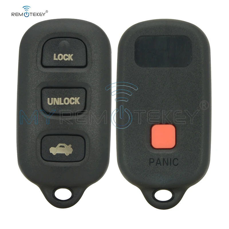 Remtekey дистанционный ключ брелок от машины 4 кнопки для Toyota Camry Solara Corolla Matrix Sienna 2002 2003
