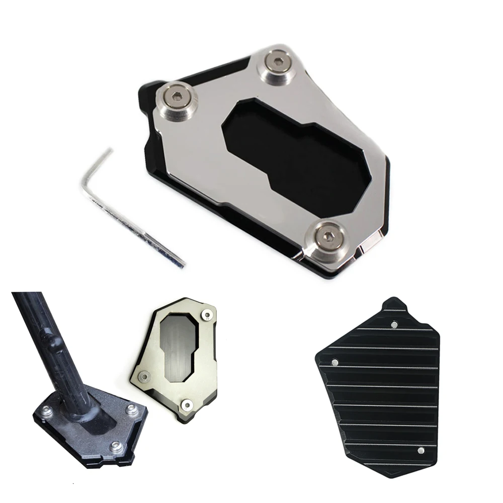 1 PC di Cavalletto da Moto Cavalletto Laterale Piastra di Ingrandimento per KTM 1050//1090//1190//1290 Adventure Super. Kickstand Pad