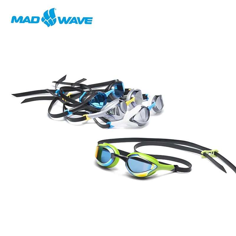 madwave adult Swim goggle eyewear anti-fog waterproof competition swimming goggle professional eye glasses