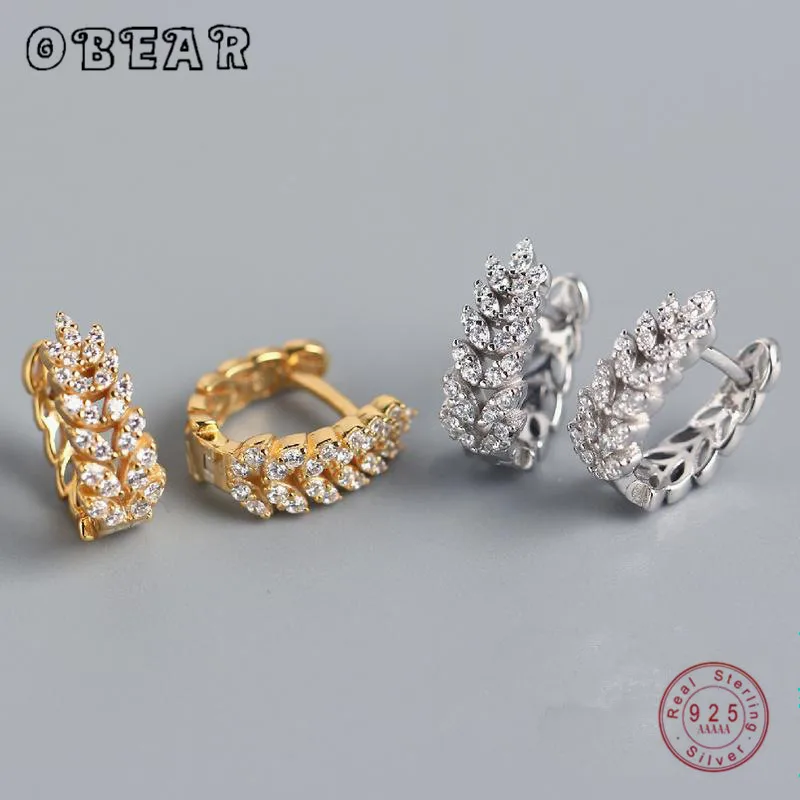 Женские серьги гвоздики OBEAR из 100% стерлингового серебра 925 пробы с