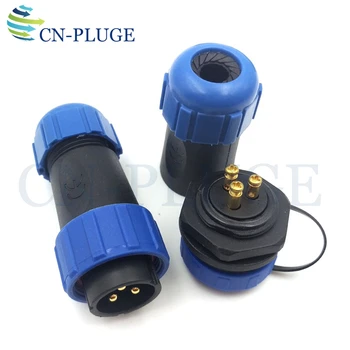 

SP2110/P SP2111/S Waterproof 3 pin Aviation Welding Free Connector,LED Power Electronic Docking Connectors, Plug&Socket IP68