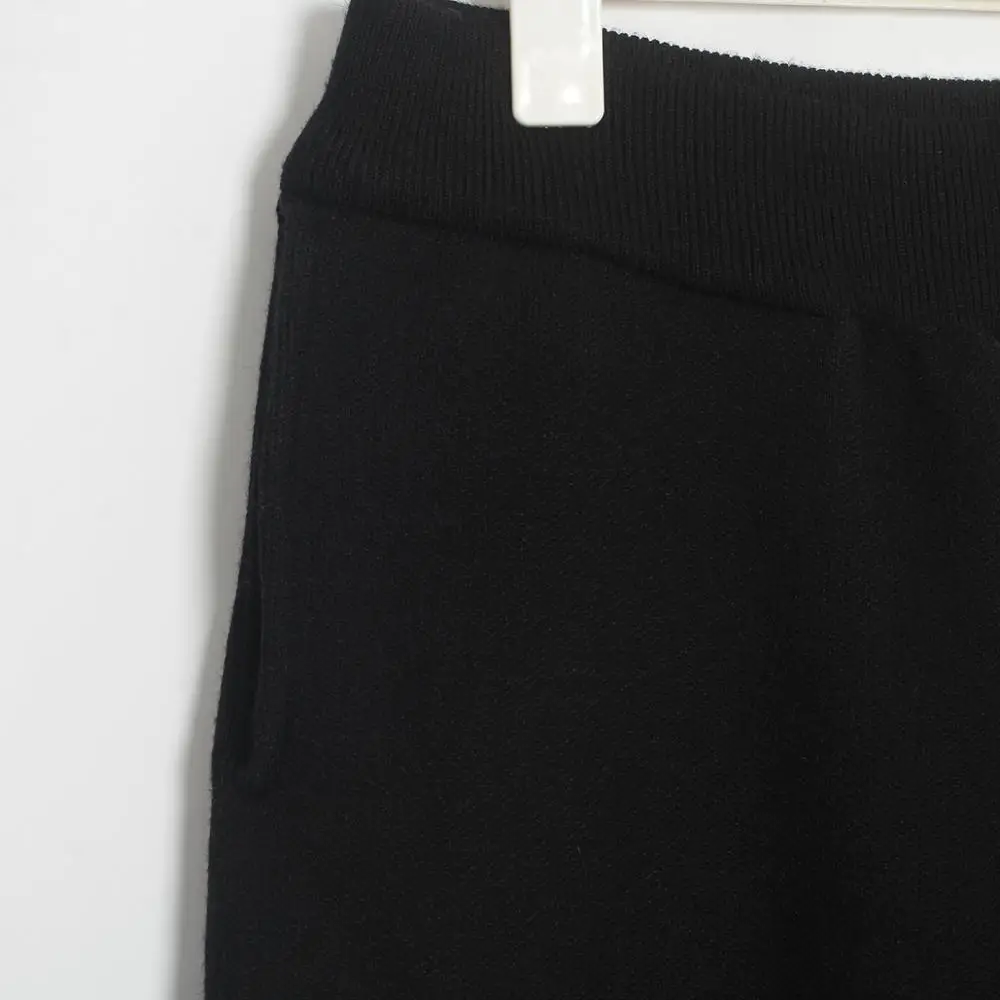 Wixra повседневные женские трикотажные полосатые штаны от Harlan с эластичной резинкой на талии, теплые плотные брюки длиной до щиколотки, женские штаны на осень и зиму