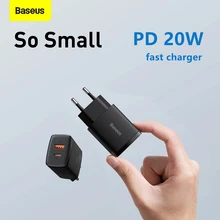 

New Baseus PD 20W USB Type C Charger For iPhone 12 11 X Xs Xr 7 AirPods iPad Mini EU Adapter Fast Phone Charge Portable Quick