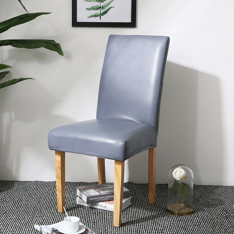 Чехлы на стулья из искусственной кожи спандекс водонепроницаемый кружевной узор Съемный чехол на стул для столовой гостиной свадьбы банкета отеля