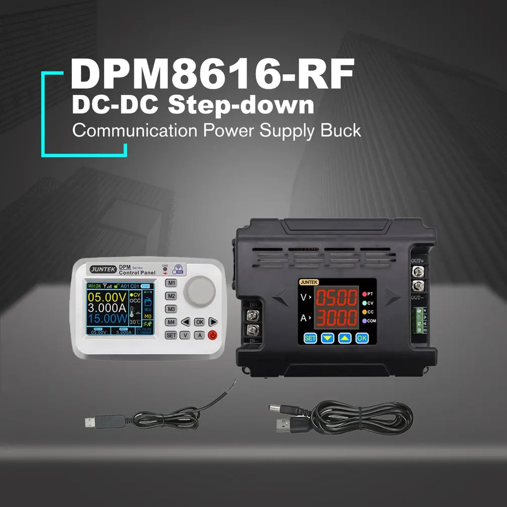 DPM8616-RF Связь Питание бак Напряжение пульт дистанционного управления цифровой Управление постоянного Напряжение ток DC-DC понижающий 60V 8A