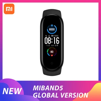 

Global Version Xiaomi Mi Band 5 Smart AMOLED Screen Miband 5 Smartband Fitness Traker Bluetooth Sport Waterproof Smart Band
