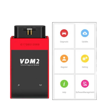 

Full Systems Auto OBD2 Scanner Diagnostic Tool UCANDAS VDM2 Wifi Bluetooth Scanner Newest V3.9 Wifi on Android VDM II VDM 2