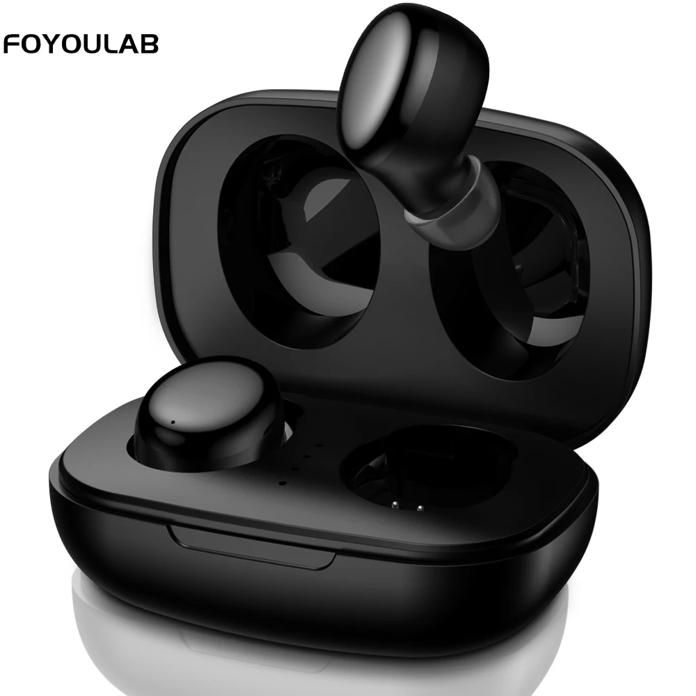 FOYOULAB S8031 частный чехол Bluetooth наушники мини TWS сенсорное управление беспроводная