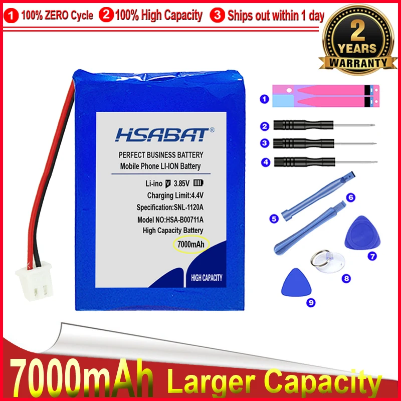 HSABAT 0 цикла 7000 мА/ч Батарея для satlink WS 6908 6906 6909 6905 6912 6918 6936 6969 6960 6979|Аккумуляторы