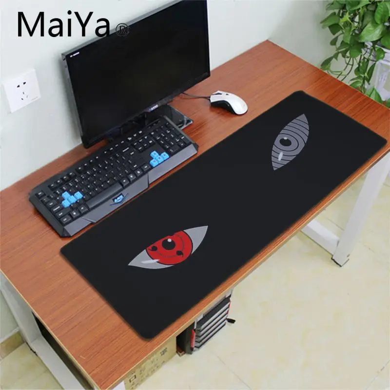 MaiYa Naruto логотип черный DIY дизайн игровой с узором коврик для мыши большая акция большой игровой коврик для мыши клавиатуры коврик