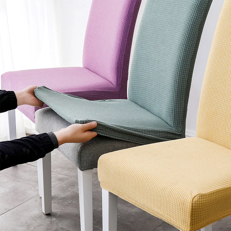 

1/2/4/6pcs Waterproof Plain Chair Cover Stretch Elastic Chair Covers for Dining Room Wedding Spandex Slipcovers Banquet Hotel